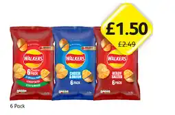 Londis Walkers Variety Pack Classic, Cheese & onion, Ready Salted offer