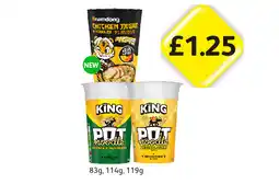 Londis Pot Noodle Chicken & Mushroom, Original Curry, Namdong Chicken offer