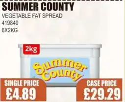 Bestway SUMMER COUNTY Vegetable fat spread offer