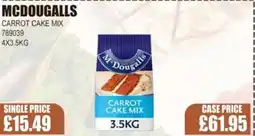 Bestway MCDOUGALLS Carrot cake mix offer