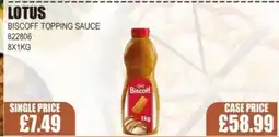 Bestway LOTUS Biscoff topping sauce offer