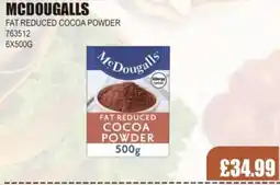 Bestway MCDOUGALLS Fat reduced cocoa powder offer