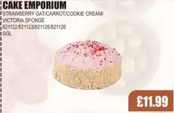 Bestway Cake emporium istrawberry gat/carrot/cookie cream/ victoria sponge offer