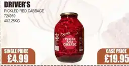 Bestway DRIVER'S Pickled red cabbage offer