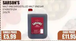 Bestway SARSON'S Malt vinegar/distilled malt vinegar offer