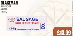 Bestway Blakeman sausages offer