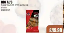 Bestway BIG AL'S Flame cooked beef burgers offer