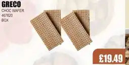 Bestway GRECO Choc wafer offer