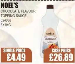 Bestway NOEL'S Chocolate flavour topping sauce offer
