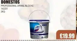 Bestway DOMESTOS Professional urinal blocks offer