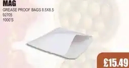 Bestway Mag grease proof bags offer
