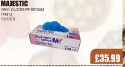 Bestway MAJESTIC Vinyl gloves pf medium offer