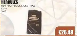 Bestway HERCULES Heavy duty black sacks offer