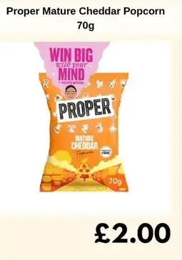 Sainsbury's Proper Mature Cheddar Popcorn offer