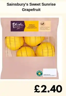 Sainsbury's Sainsbury's Sweet Sunrise Grapefruit offer