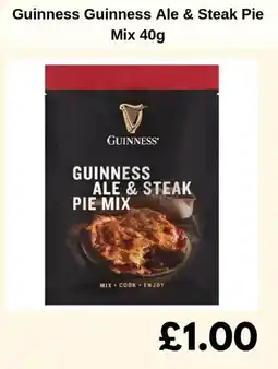 Sainsbury's Guinness Guinness Ale & Steak Pie Mix offer