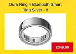 Argos Oura Ring 4 Bluetooth Smart Ring Silver - 8 offer