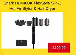 Argos Shark HD446UK FlexStyle 5-in-1 Hot Air Styler & Hair Dryer offer