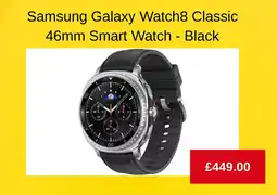 Argos Samsung Galaxy Watch8 Classic 46mm Smart Watch - Black offer