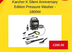 Argos Karcher K Silent Anniversary Edition Pressure Washer - 1800W offer