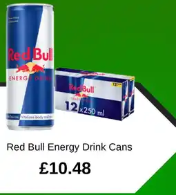 Asda Red Bull Energy Drink Cans offer