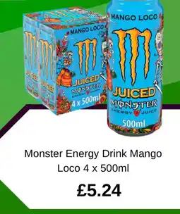 Asda Monster Energy Drink Mango Loco offer