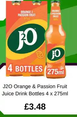 Asda J20 Orange & Passion Fruit Juice Drink Bottles offer