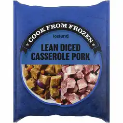 Iceland Iceland Lean Diced Casserole Pork 700g offer