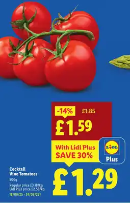 Lidl Cocktail Vine Tomatoes offer