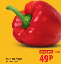 Lidl Loose Red Pepper offer