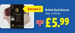 Lidl British Duck Breasts offer