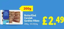 Lidl Butterflied Cornish Sardine Fillets offer