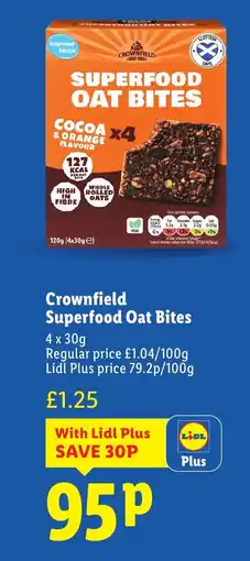 Lidl Crownfield Superfood Oat Bites offer