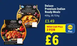 Lidl Deluxe Premium Indian Ready Meals offer