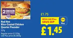 Lidl Red Hen Rice-Coated Chicken Quarter Pounder offer