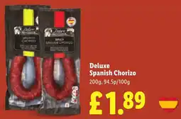 Lidl Deluxe Spanish Chorizo offer