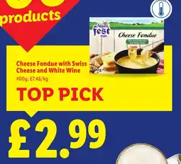 Lidl Cheese Fondue with Swiss Cheese and White Wine offer