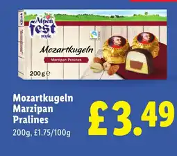 Lidl Mozartkugeln Marzipan Pralines offer