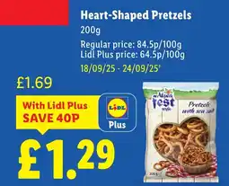 Lidl Heart-Shaped Pretzels offer