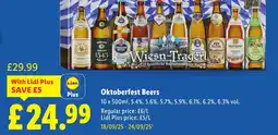 Lidl Oktoberfest Beers offer