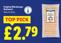 Lidl Original Nürnberger Bratwurst offer