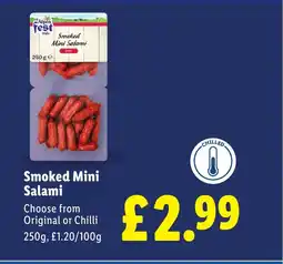 Lidl Smoked Mini Salami offer