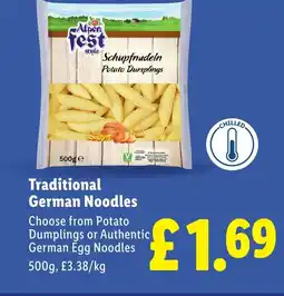 Lidl Traditional German Noodles offer