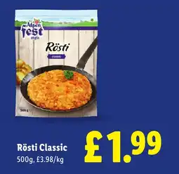 Lidl Rösti Classic offer