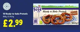 Lidl 10 Ready-to-bake Pretzels offer