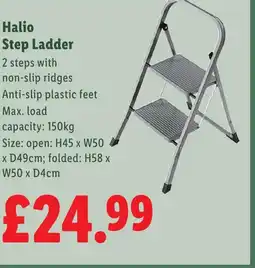 Lidl Halio Step Ladder offer