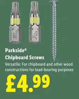 Lidl Parkside Chipboard Screws offer