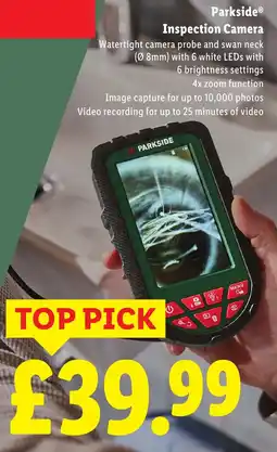 Lidl Parkside Inspection Camera offer