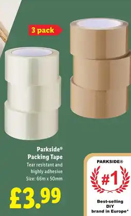 Lidl Parkside Packing Tape offer