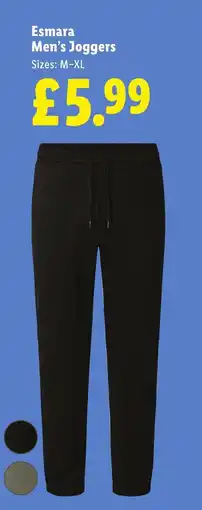 Lidl Esmara Men's Joggers offer